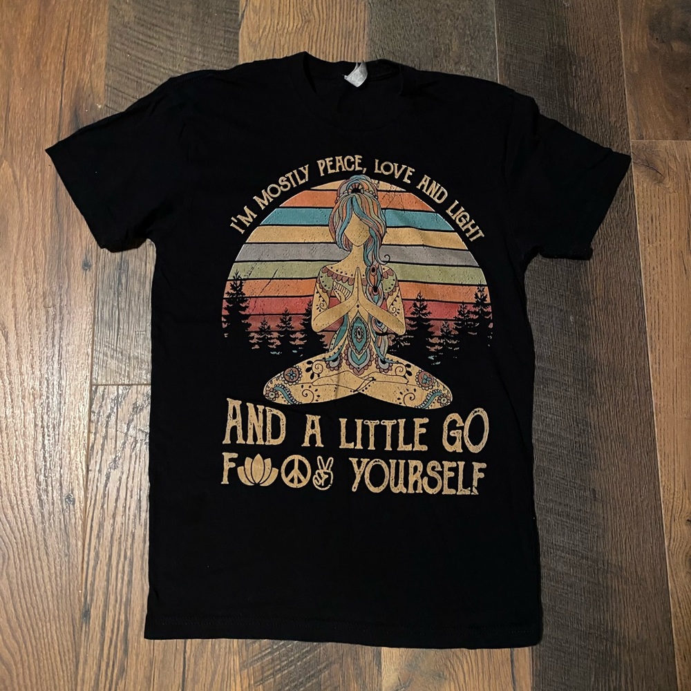 Peace, love, & light t-shirt 🧘‍♀️